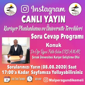 Üniversitemiz Kariyer Ofisi Tarafından Öğrencilere Üniversite Tercihleri Konusunda Rehberlik Yapıldı